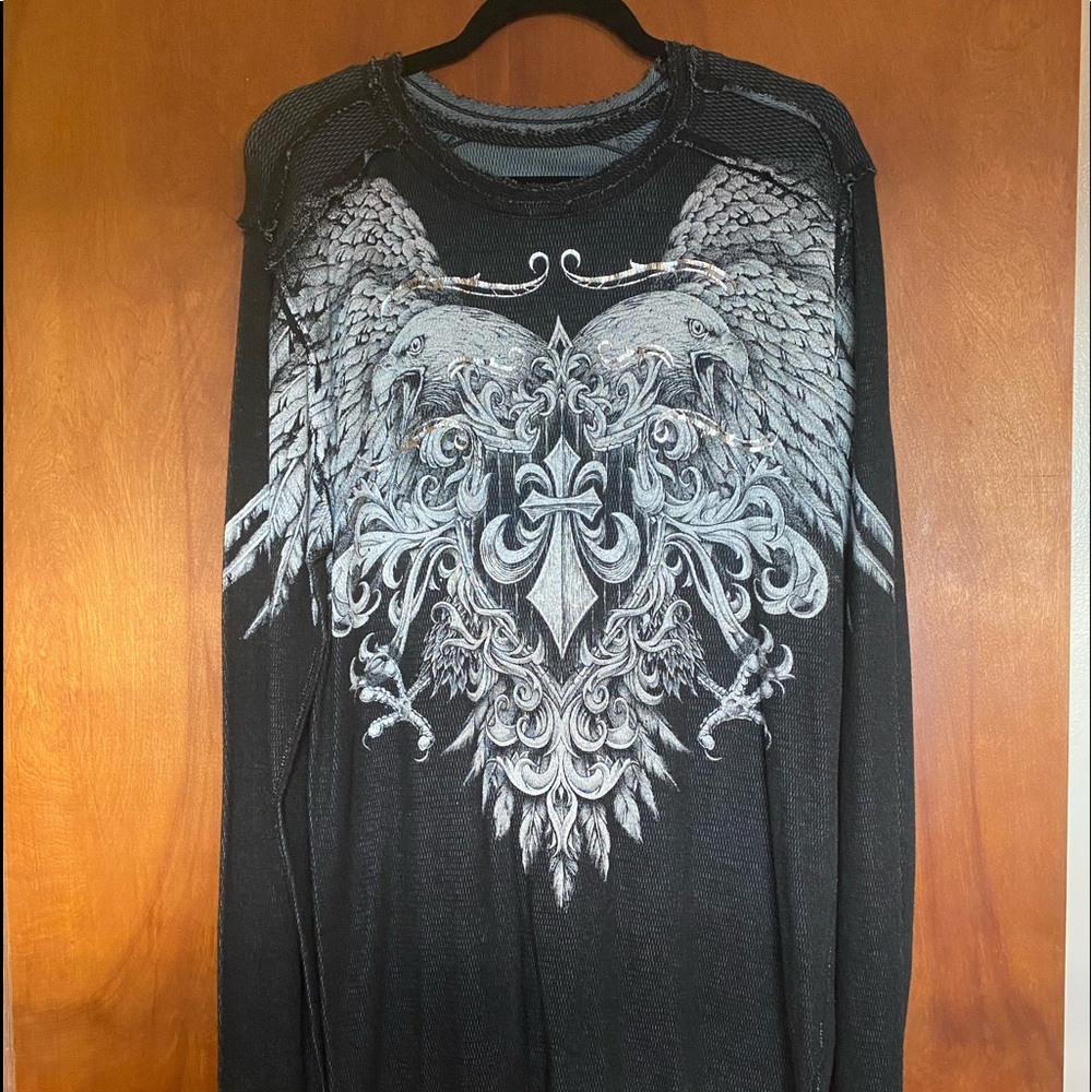 Affliction Reversible long sleeved thermal